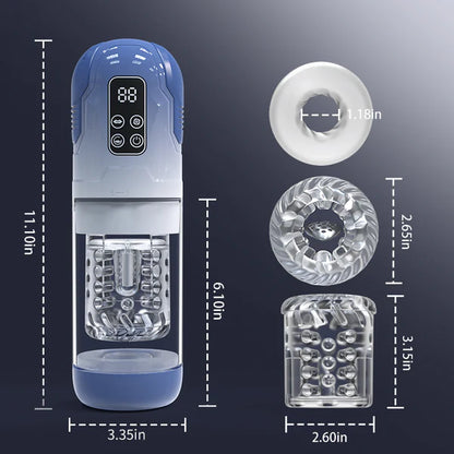 BlissRoom - 5 IN 1 Function Male Stroker Masturbator & Penis Pump