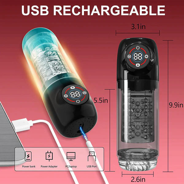 BlissRoom - 7 Sucking Rotating Licking Male Stroker Bath Masturbator