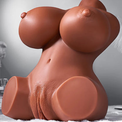 BlissRoom - 7.26 lbs Big Breasts and Big Meat Fixed Brown Masturbator Sex Torso