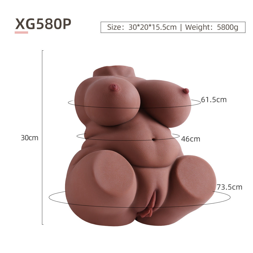 Small fat woman entity mold famous instrument vagina buttocks big butt half body buttocks mold adult male masturbator
