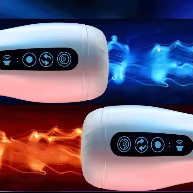 Automatic Male Masturbator Cup Silicone Vibrator Adult Endurance Exercise Vibration Blowjob Men Penis Trainer Sex Toys